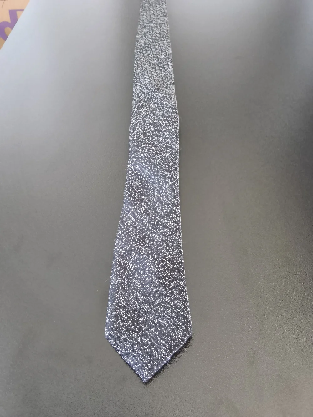 Men's Speckled Navy Tie - Unbranded